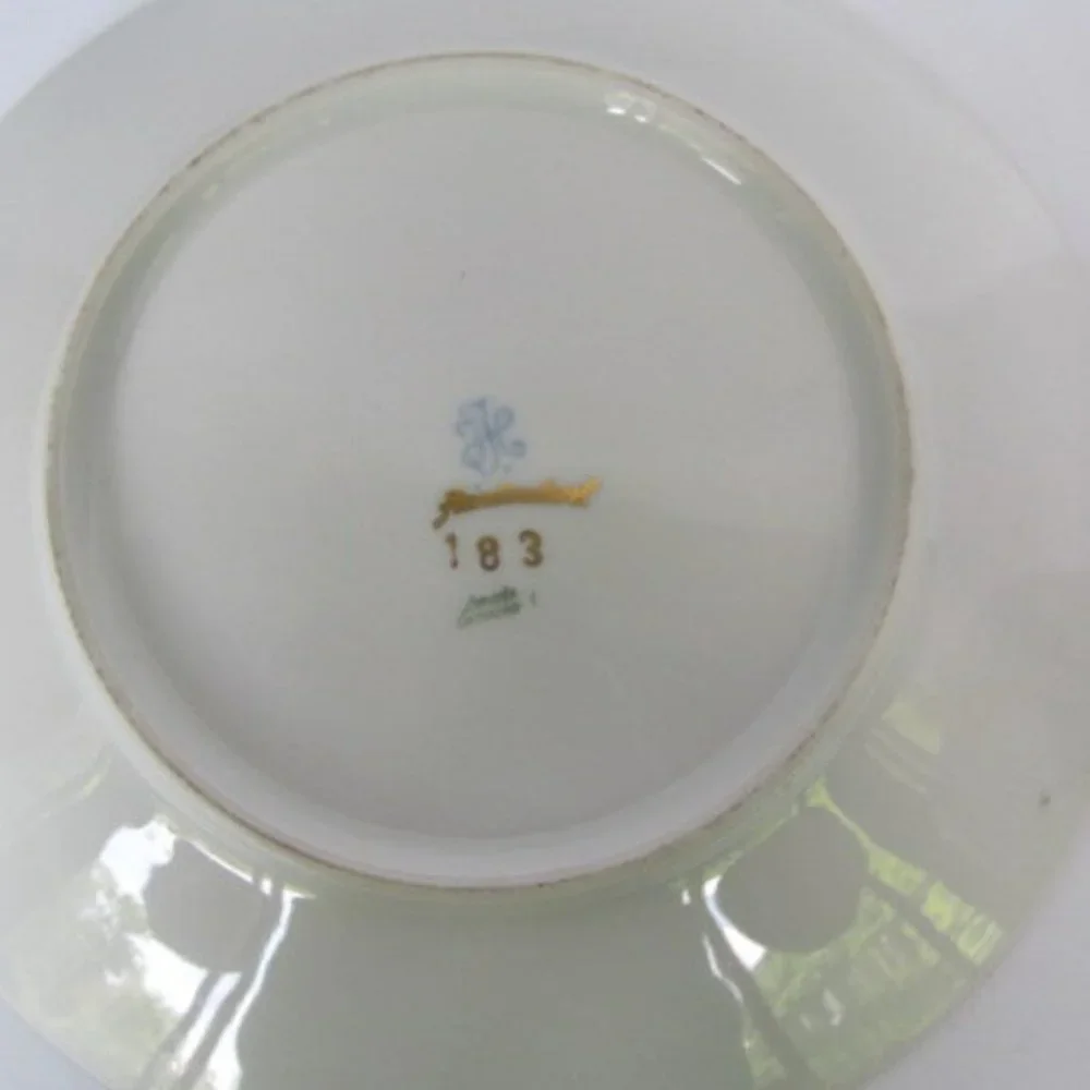 Romantic Gifts Extra Large Tea Cup and Saucer Hand Painted Bavaria Germany Gift - Picture 4 of 5